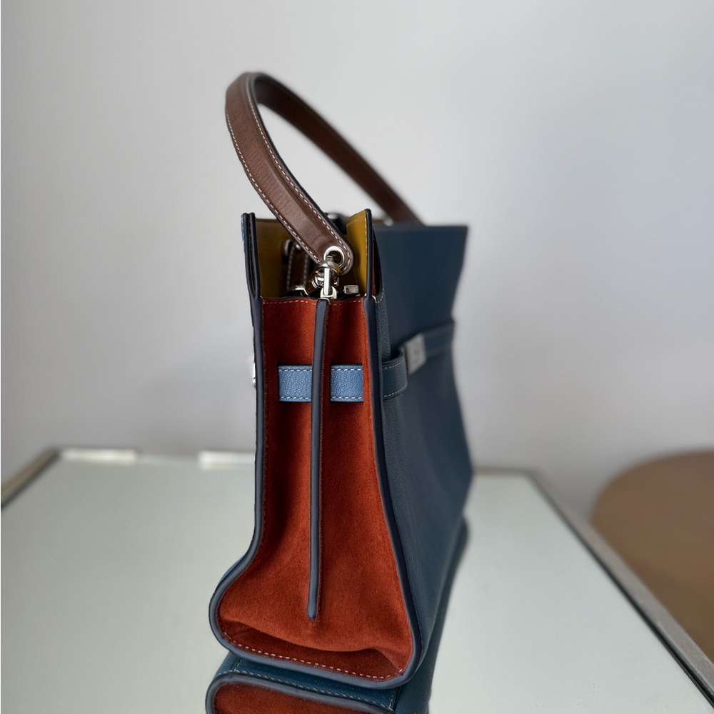 Tory Burch Blue Satchel Bag - Picture 3 of 11
